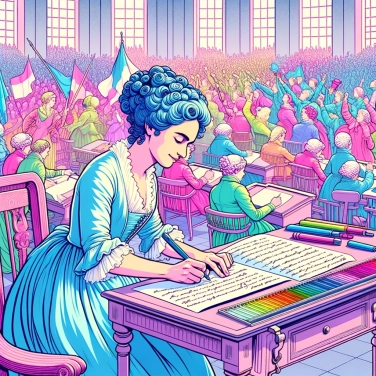 Can you explain why Olympe de Gouges wrote the Declaration of the Rights of Woman and the Female Citizen in 1791?