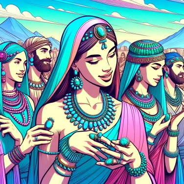 Explain why ancient civilizations loved turquoise jewelry?