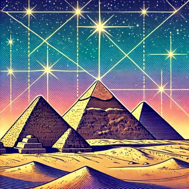 Explain why ancient pyramids are aligned with certain stars?