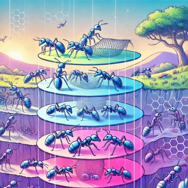 Explain why ants form colonies with well-defined roles?