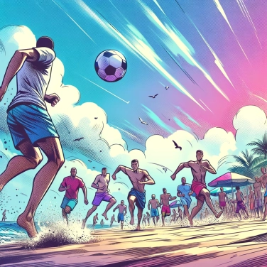 Explain why beach soccer is played barefoot on the sand?