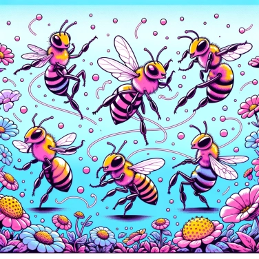 Explain why bees dance to communicate with their fellow bees.