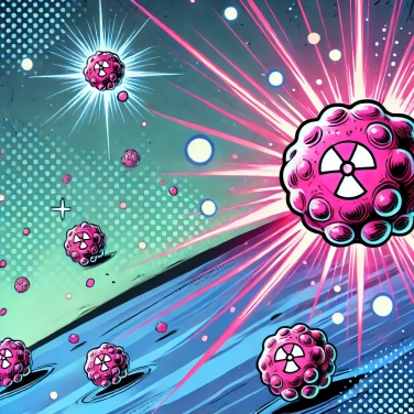 Explain why can radioactive cells glow in the dark?