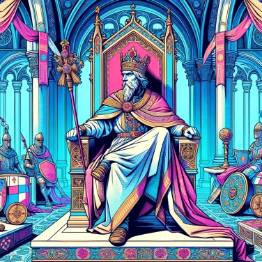 Explain why Charlemagne was buried sitting on a throne?