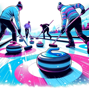 Explain why curling uses ice to propel the stones forward?