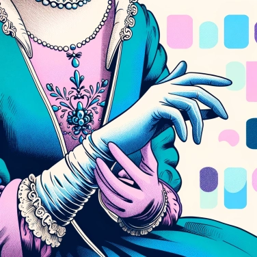 Explain why did Catherine de Medici always wear gloves?