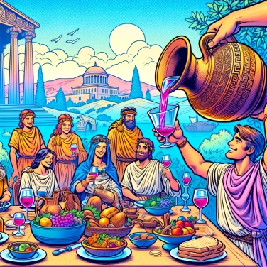 Explain why did the ancient Greeks drink wine mixed with water?