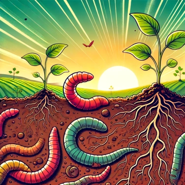 Explain why do earthworms improve soil fertility?