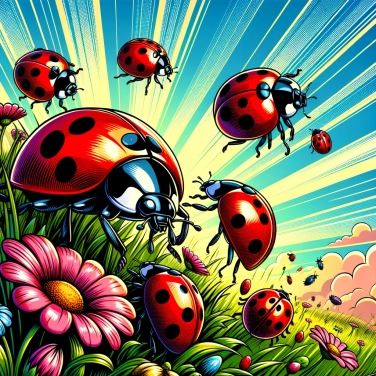 Explain why do ladybugs have black spots on their back?