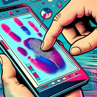 Explain why do our fingers leave marks on touchscreen devices?