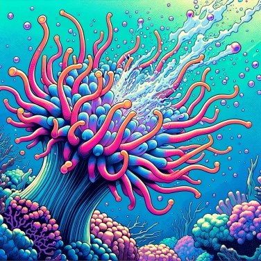 Explain why do some corals protect themselves by ejecting their stinging tentacles?