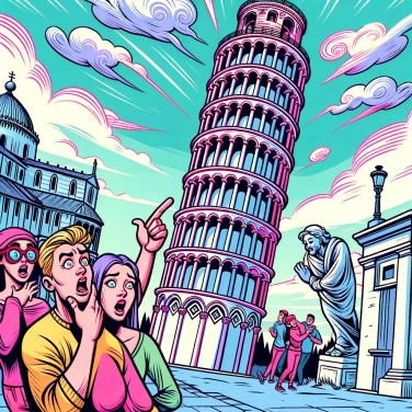 Explain why does the Leaning Tower of Pisa lean?