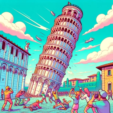 Explain why does the Leaning Tower of Pisa lean and has not collapsed?