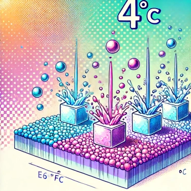 Explain why does water have its highest density at 4°C?