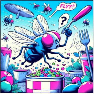 Explain why flies always seem to know where the food is located?