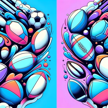 Explain why football and rugby have different ball shapes.