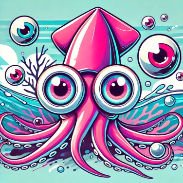 Explain why giant squids have such large eyes?