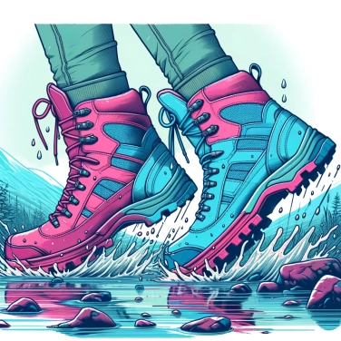 Explain why hiking shoes need to be waterproof for long walks?