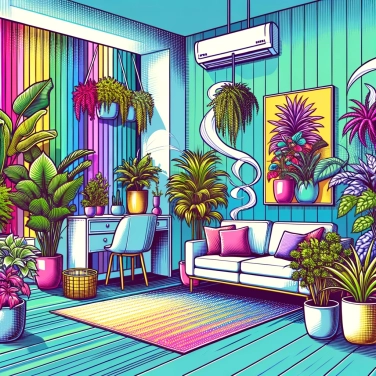 Explain why indoor plants improve air quality.