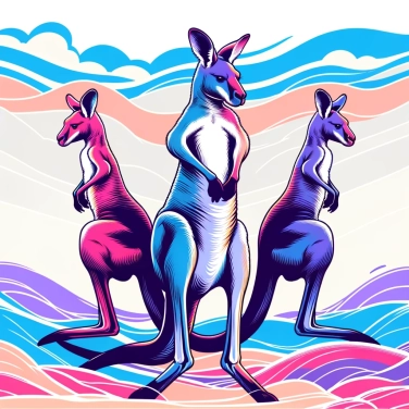 Explain why kangaroos stand upright using their tails?