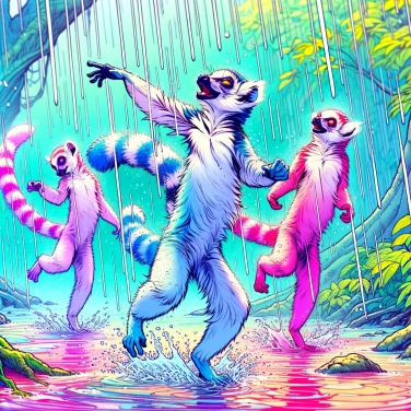 Explain why lemurs dance in the rain.