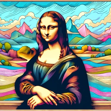 Explain why Leonardo da Vinci's Mona Lisa painting is so famous and fascinating for art enthusiasts.