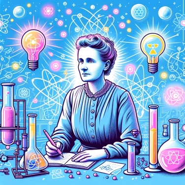 Explain why Marie Curie chose to study radioactivity?