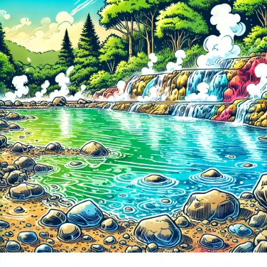 Explain why natural hot spring water is often rich in minerals?