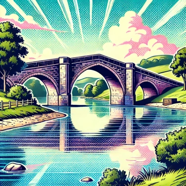 Explain why old stone bridges are in the shape of an arch?