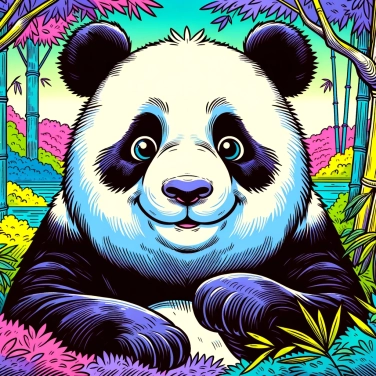 Explain why pandas have black patches around their eyes?