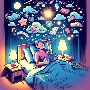 Explain why reading before bed promotes better sleep?