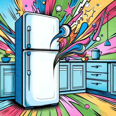 Explain why refrigerators make noise when they are running?