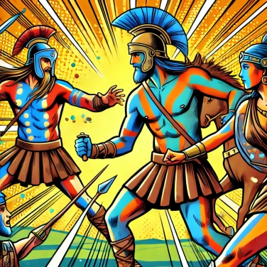 Explain why some ancient civilizations painted their bodies before going into battle?