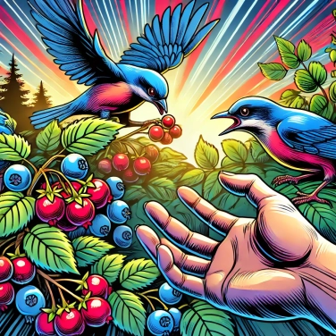 Explain why some berries are toxic to humans but edible for birds?