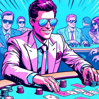 Explain why some poker players wear sunglasses inside gaming rooms?