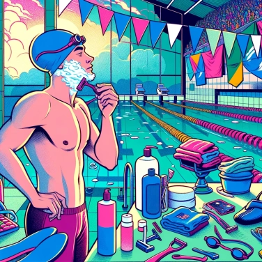 Explain why some swimmers shave their bodies before a race.