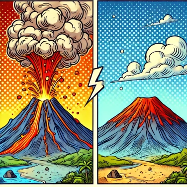 Explain why some volcanoes are active while others are dormant?