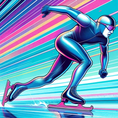 Explain why speed skaters wear tight-fitting suits in competition?