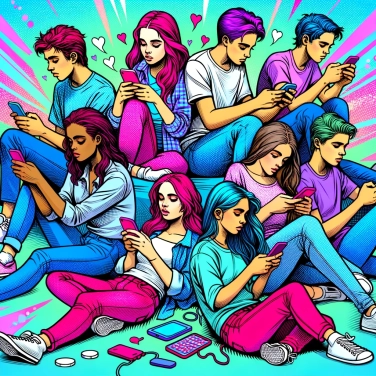 Explain why teenagers are addicted to cell phones?