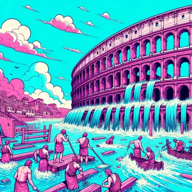 Explain why the Colosseum in Rome was prone to flooding?