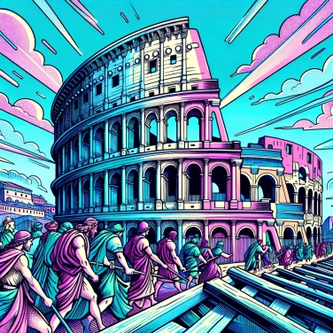 Explain why the construction of the Colosseum in Rome required so much time?