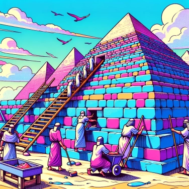 Explain why the Egyptian pyramids were built in such a particular way.