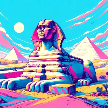 Explain why the Great Sphinx of Giza has the body of a lion and a human face?