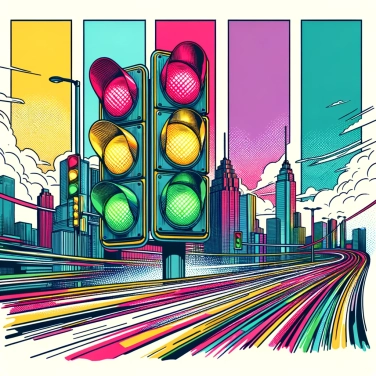 Explain why traffic lights are generally red, yellow, and green.