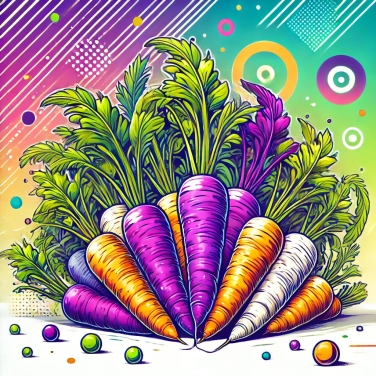 Explain why were carrots originally purple?